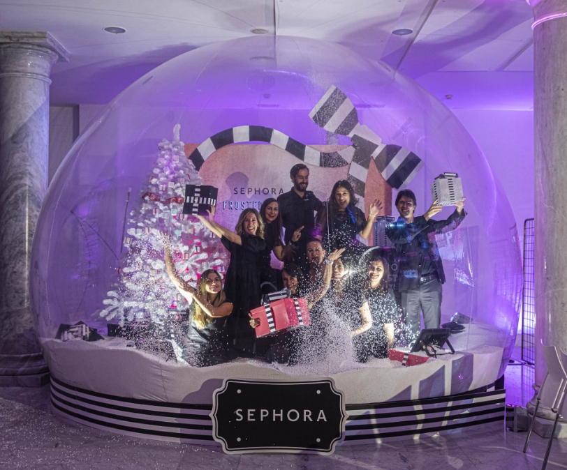 Evento navideño de Sephora