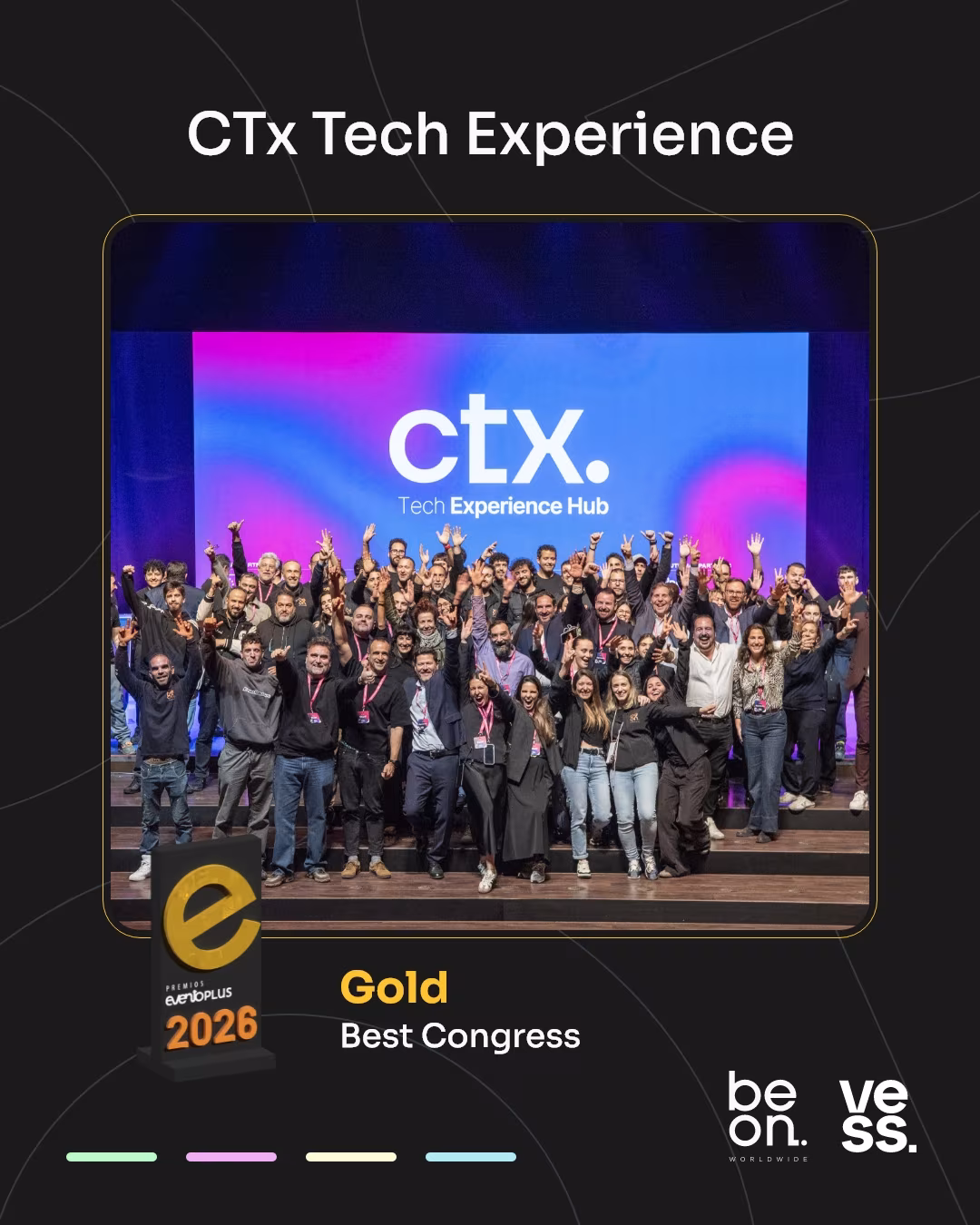 CTx Tech Experience Hub gana el Oro a Mejor Congreso en los Premios Eventoplus 2026